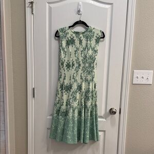 Julian Taylor Green Floral Dress